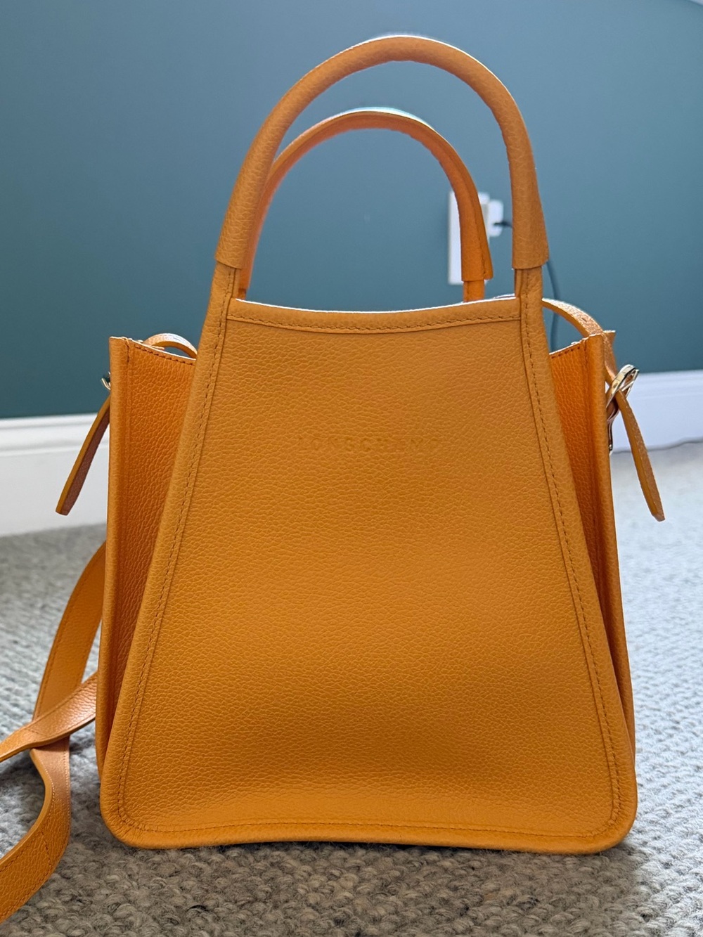 Longchamp Pyramid Tote in Mustard Yellow - Women's Handbag